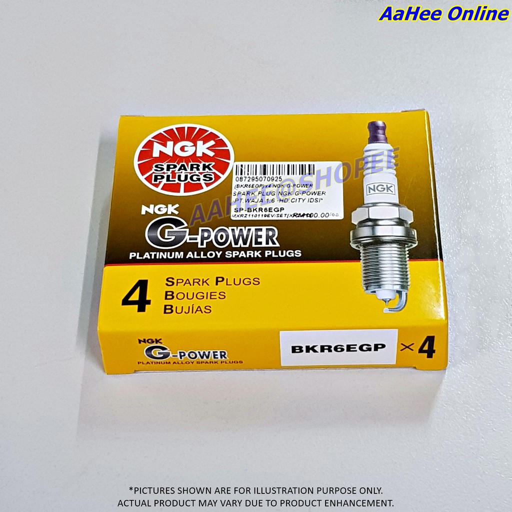 NGK BKR6EGP Platinum Spark Plugs (7092) - 6-Pack For Religned Performance