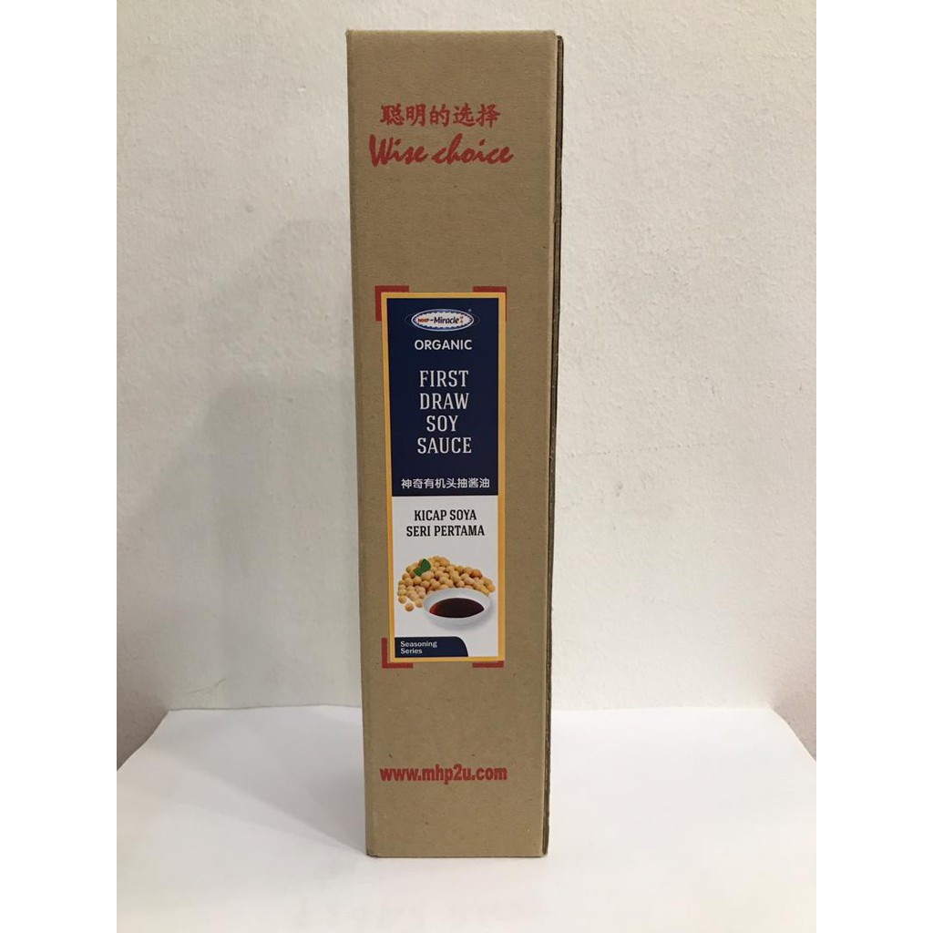 MHP MIRACLE Organic First Draw Soy Sauce 375ml / 750ml Shopee Malaysia