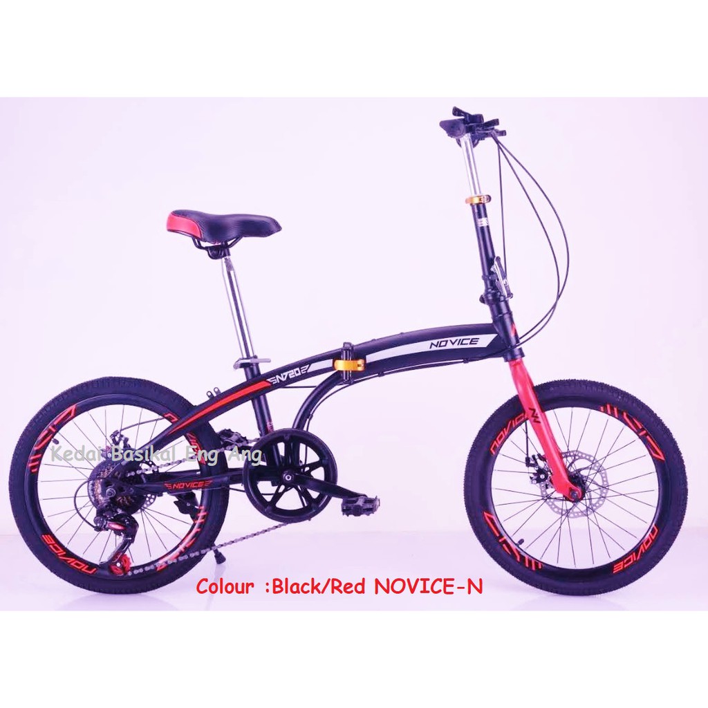 NOVICE Folding Bike Basikal Lipat size 20" Gear 7 | Shopee Malaysia