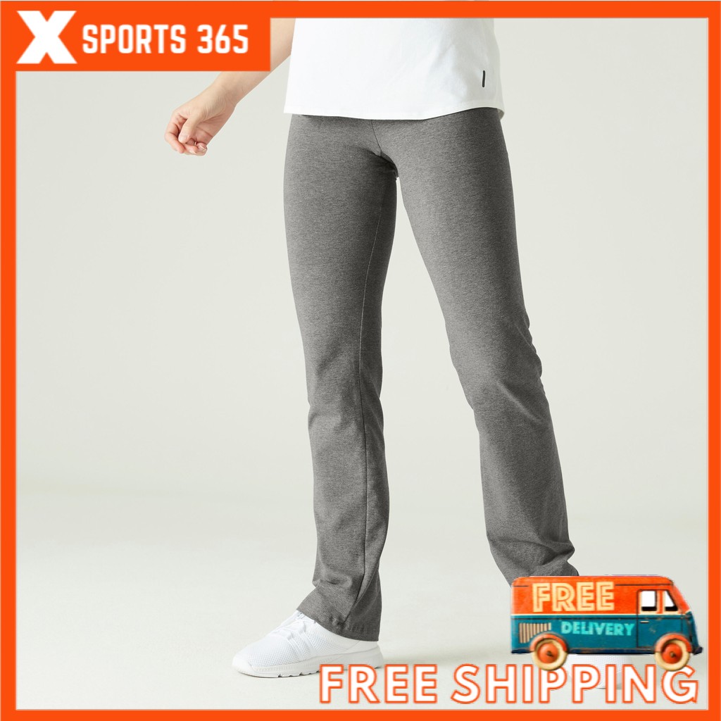 Women's Slim Fitness Leggings Fit+ 500 - Grey - Decathlon