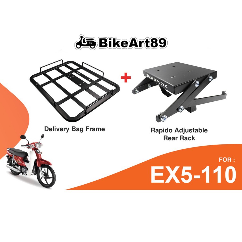Monorack Honda EX5110 EX5 EX5Fi FI Kambing RAPIDO Grabfood Heavy Duty ...