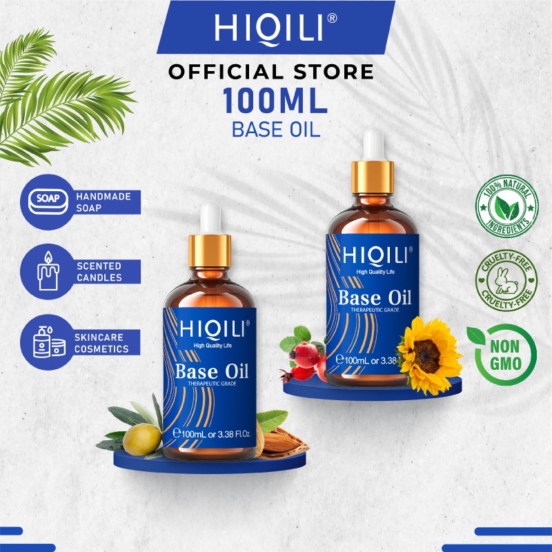 HiQiLi 100ML Base Oil Carrier Oil Pure Natural Cold Pressed Sweet ...