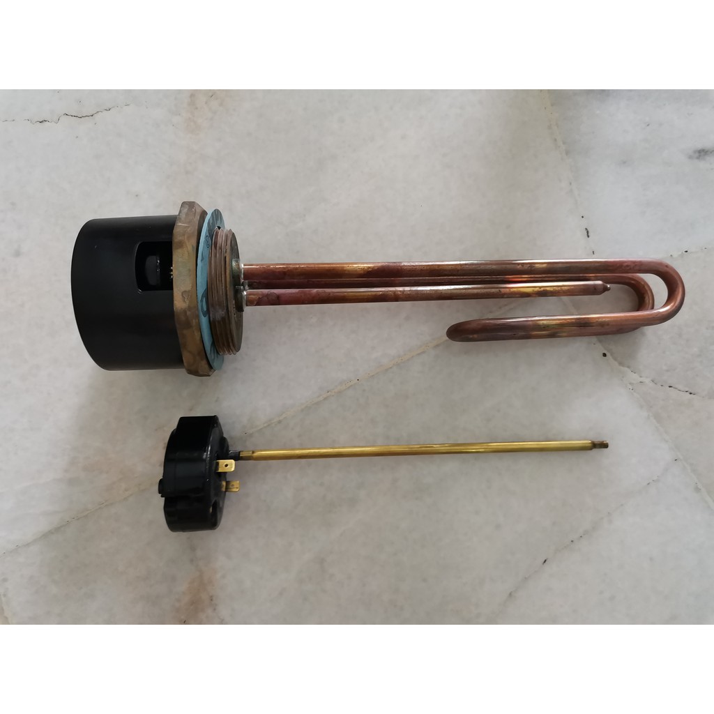 PECOL] Full Set Water Heater Storage Tank Spare Parts Replacement Set  (Thermostat + Heating Element) | Shopee Malaysia