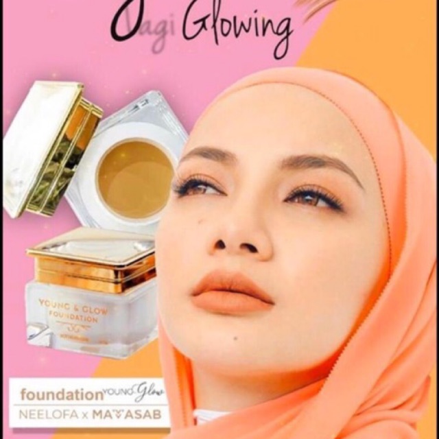 🔥CLEAR STOCK🔥 FOUNDATION YOUNG AND GLOW BY NEELOFA | Shopee Malaysia