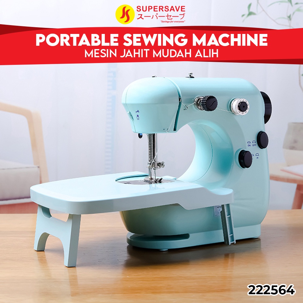 SUPERSAVE Electric Portable Sewing Machine Mini Machine Jahit Blue JYSM ...