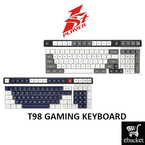 1st Player T98 Keyboard 98 - Key Gateron pro 2.0 red / yellow switch ...