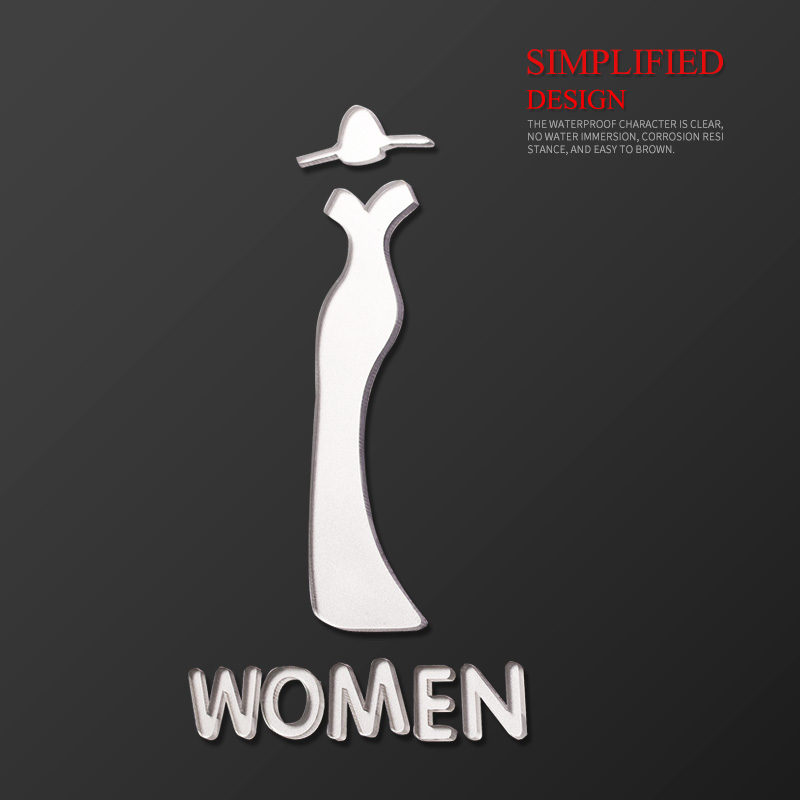 Personalized Washroom Signboard Creative Men's and Women's Washroom ...