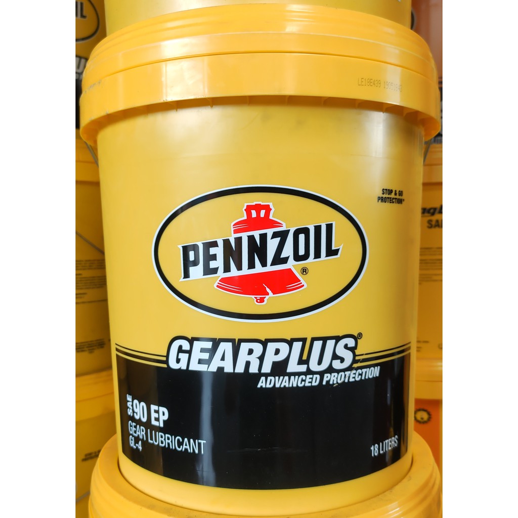 GEAR OIL PENNZOIL GEAR PLUS GL4 90EP [18L] (READY STOCK) Shopee