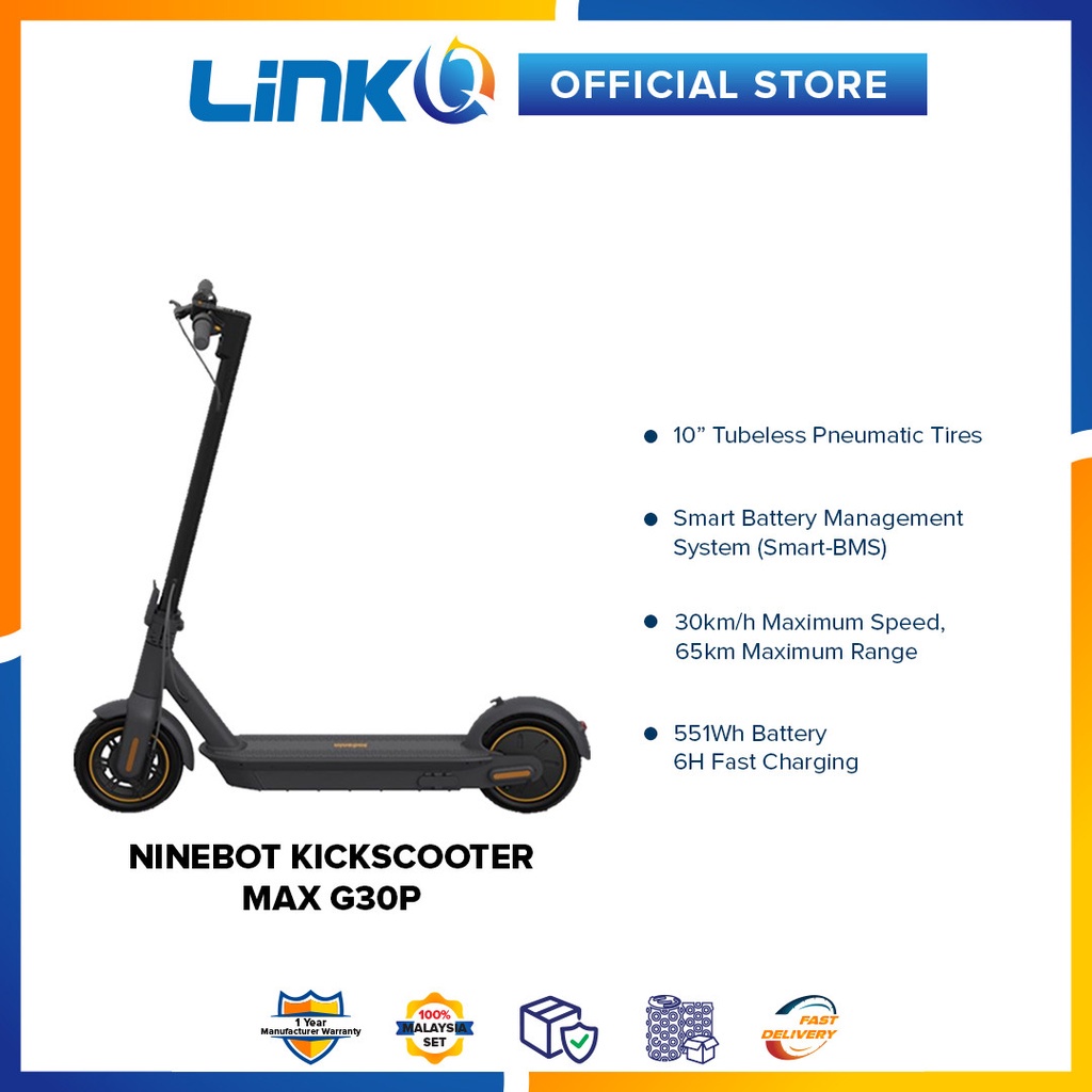 [pre Order] Segway Ninebot Kickscooter Max G30p Original 1 Year