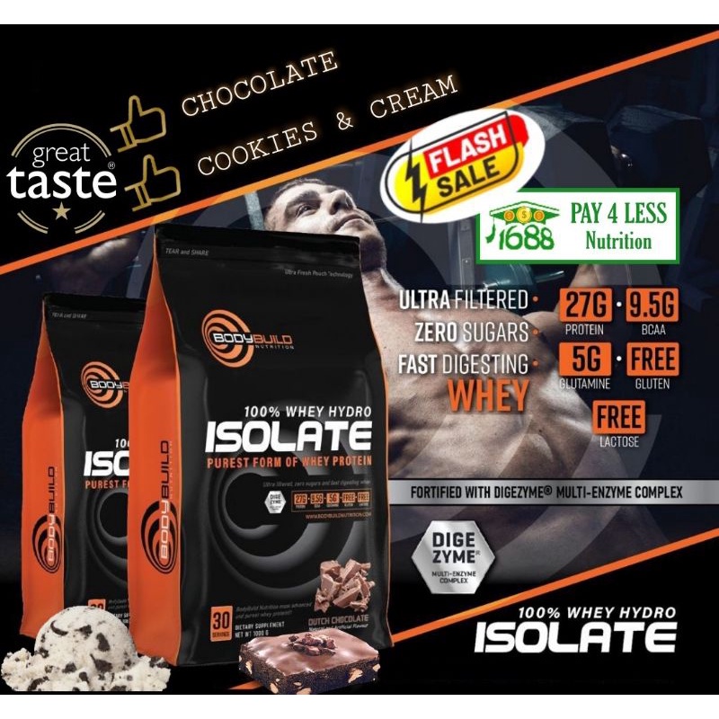 (Suit for cutting & Lactose intolerance) HYDROWHEY PROTEIN BODYBUILD