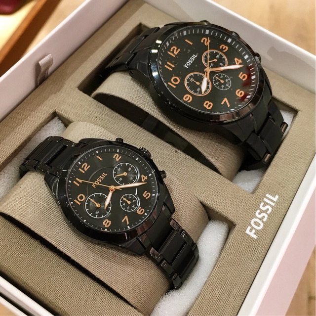 Fossil watch Couple BQ2278SET Shopee Malaysia