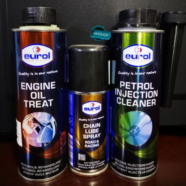 🔥STOCK CLEARANCE🔥EUROL CHAIN SPRAY / ENGINE OIL TREAT / PETROL INJECTION  CLEANER READY STOCK