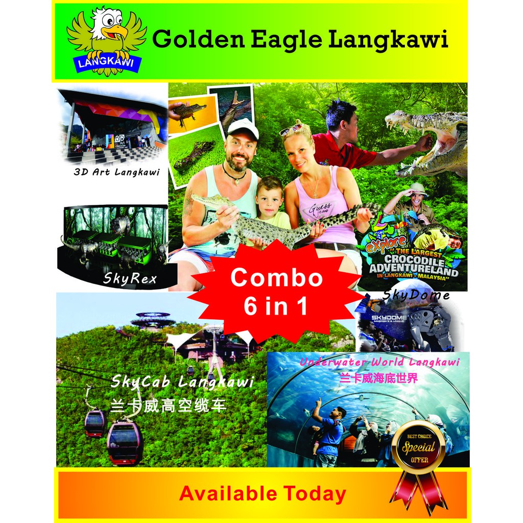 [PROMO] Langkawi 6 in 1 SkyCab 4in1+Underwater World+Crocodile
