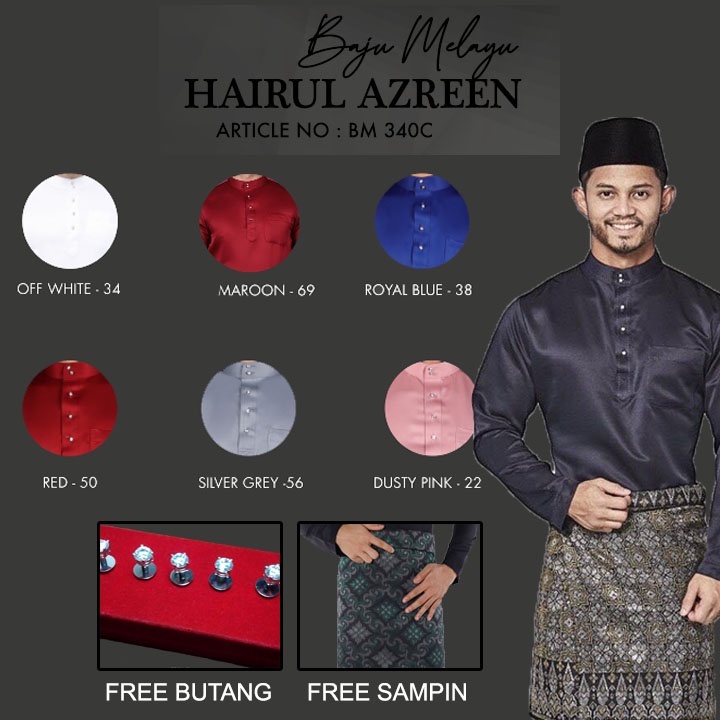 Jakel baju melayu slim hot sale fit