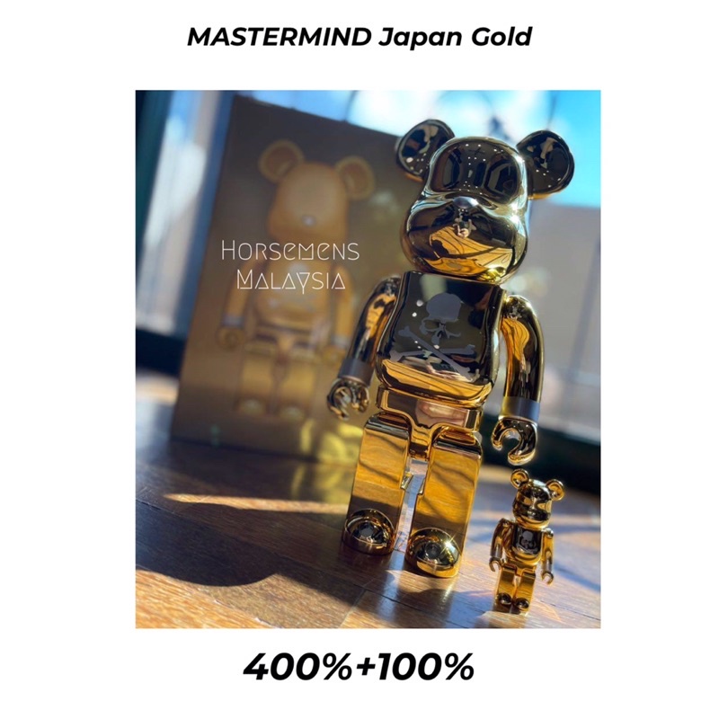 その他 MEDICOM TOY - BE@RBRICK mastermind JAPAN GOLD 1000% mastermind Japan x Medicom Toy BE@RBRICK (2023) | Hypebeast