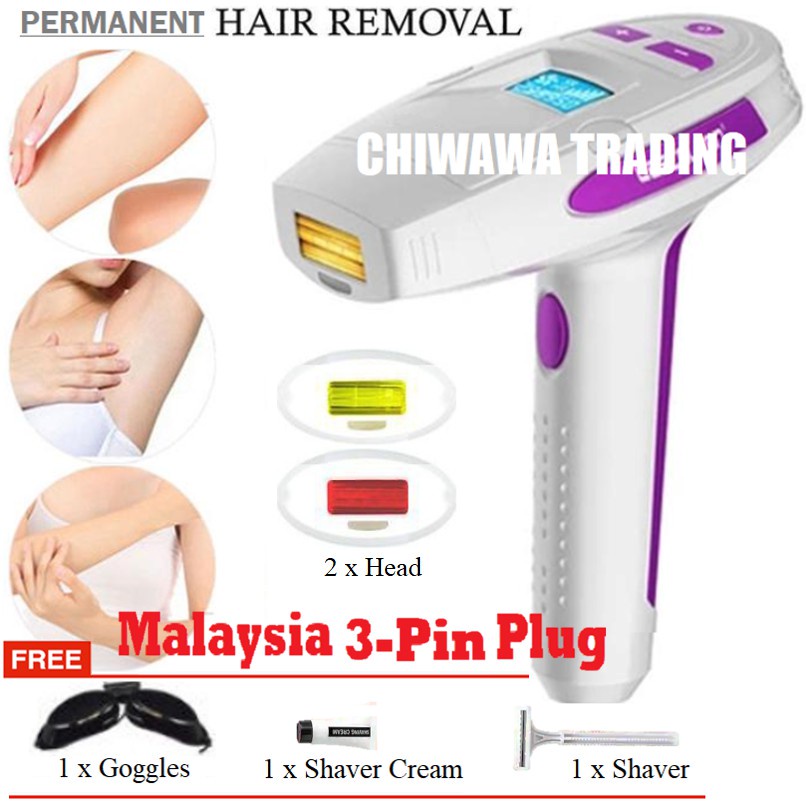 IPL Pulsed Light Permanent Laser Hair Removal Painless Epilator Whiten