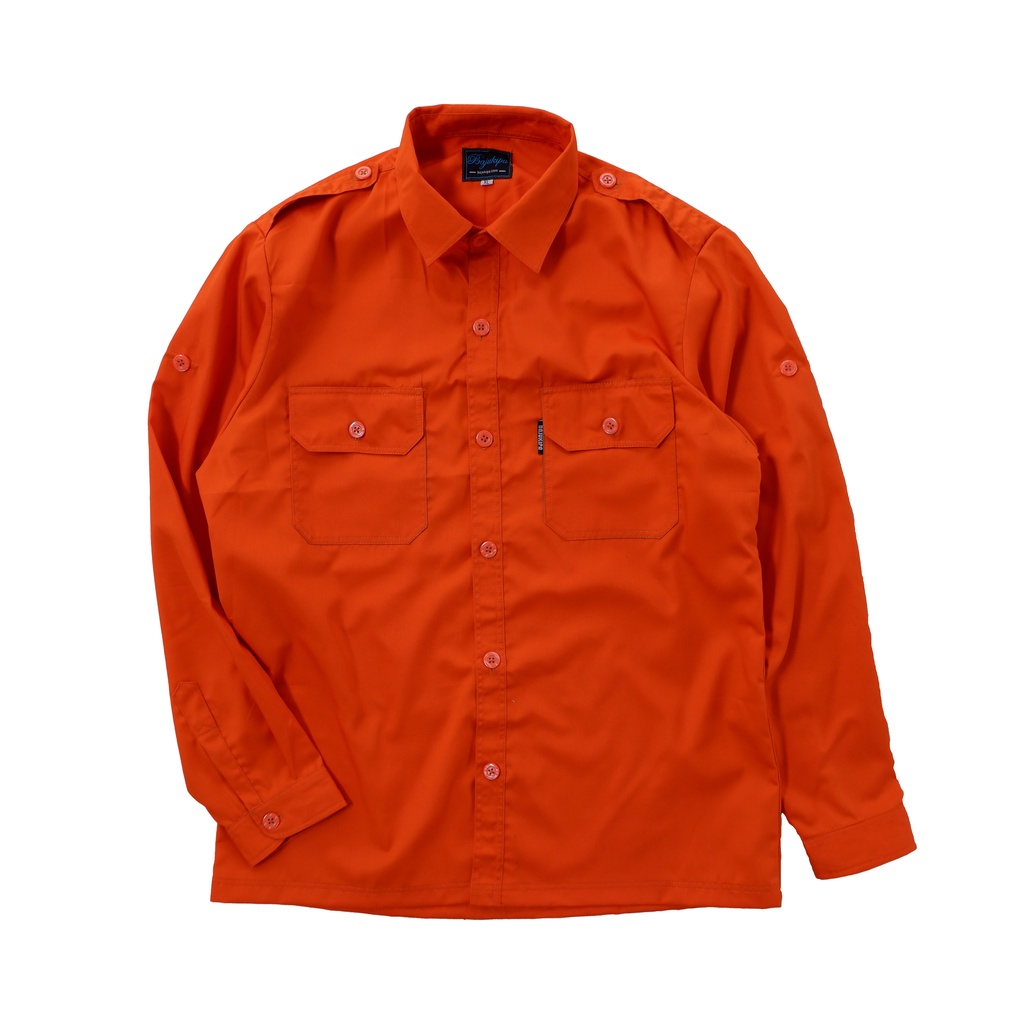 KEMEJA Workshirt PDH Field Shirt PDH Orange big size | Shopee Malaysia