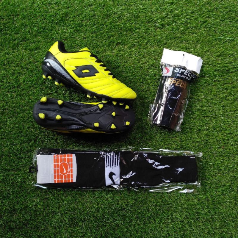 Complete Package Of Synthetic Leather Lotto Soccer Shoes (Buy 2 Postage 1)  | Shopee Malaysia