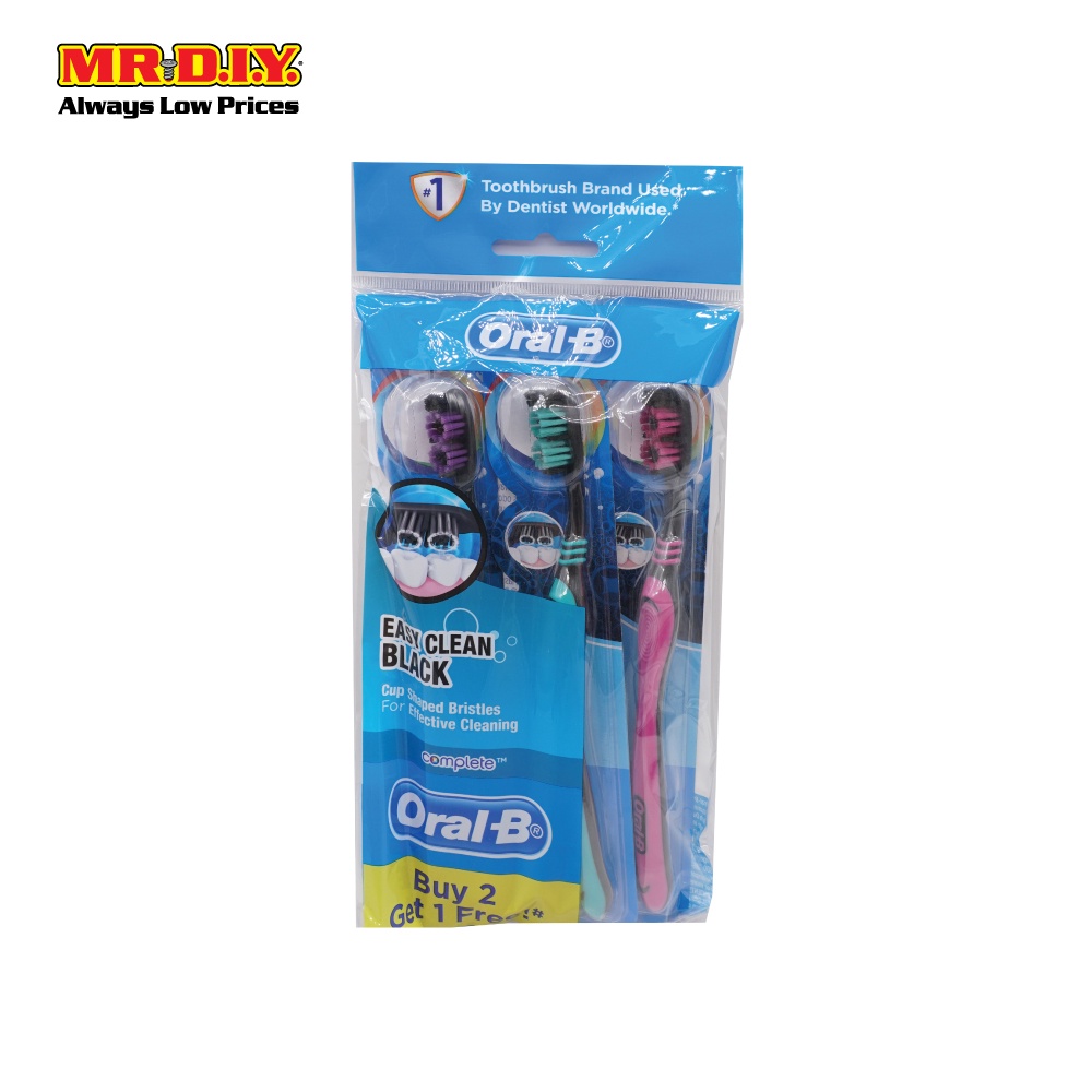 ORAL-B Complete Easy Clean Toothbrush (3pcs) | Shopee Malaysia