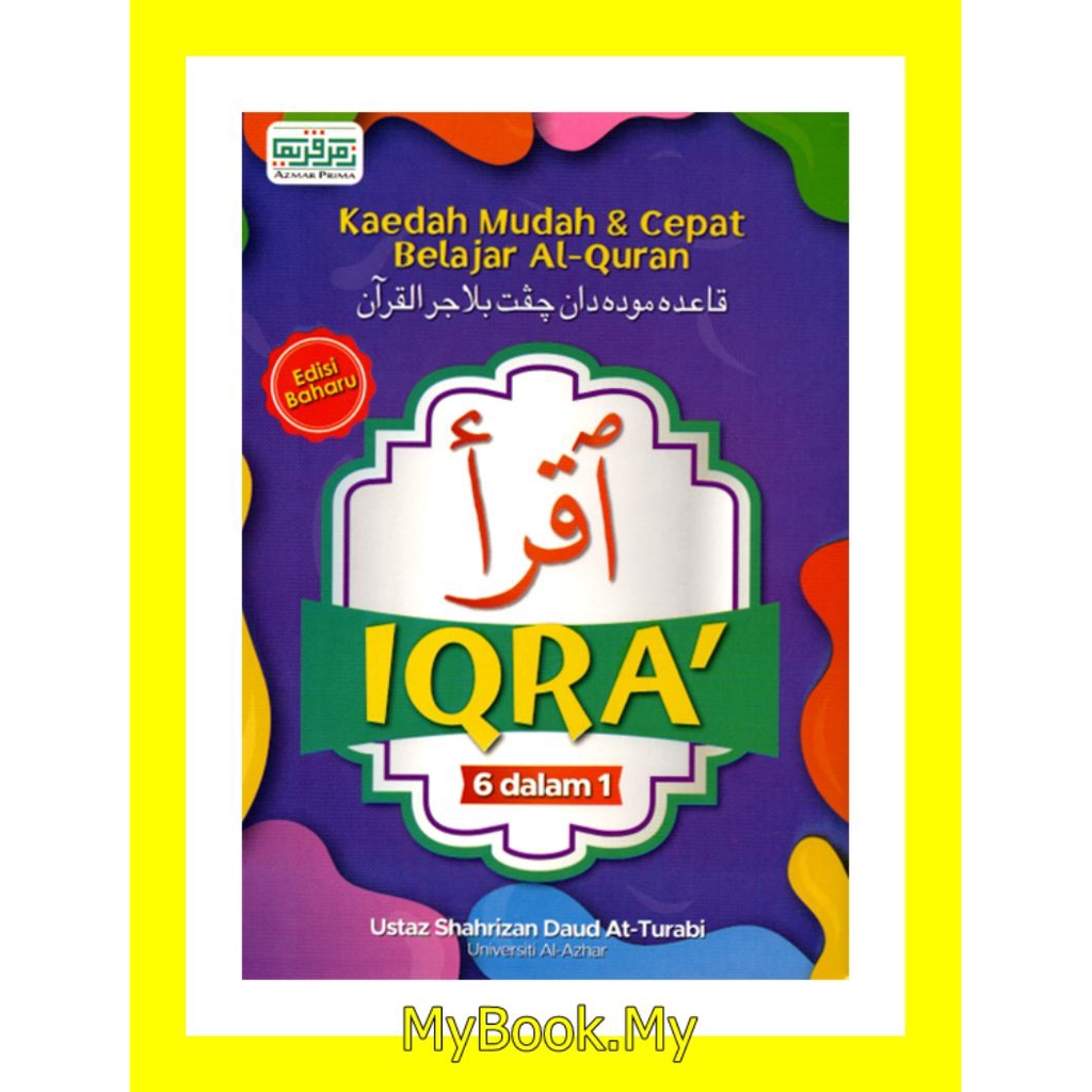 MyB Buku : Iqra 6 Dalam 1 Kaedah Mudah & Cepat Belajar Al Quran (Azmar ...