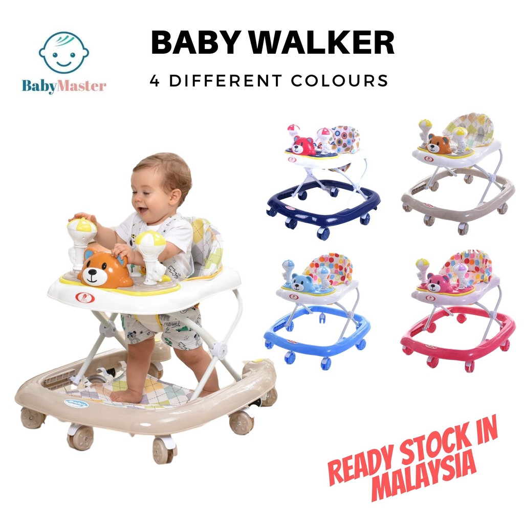 Baby Walker Adjustable Heights High Quality Kids Learning Walker
