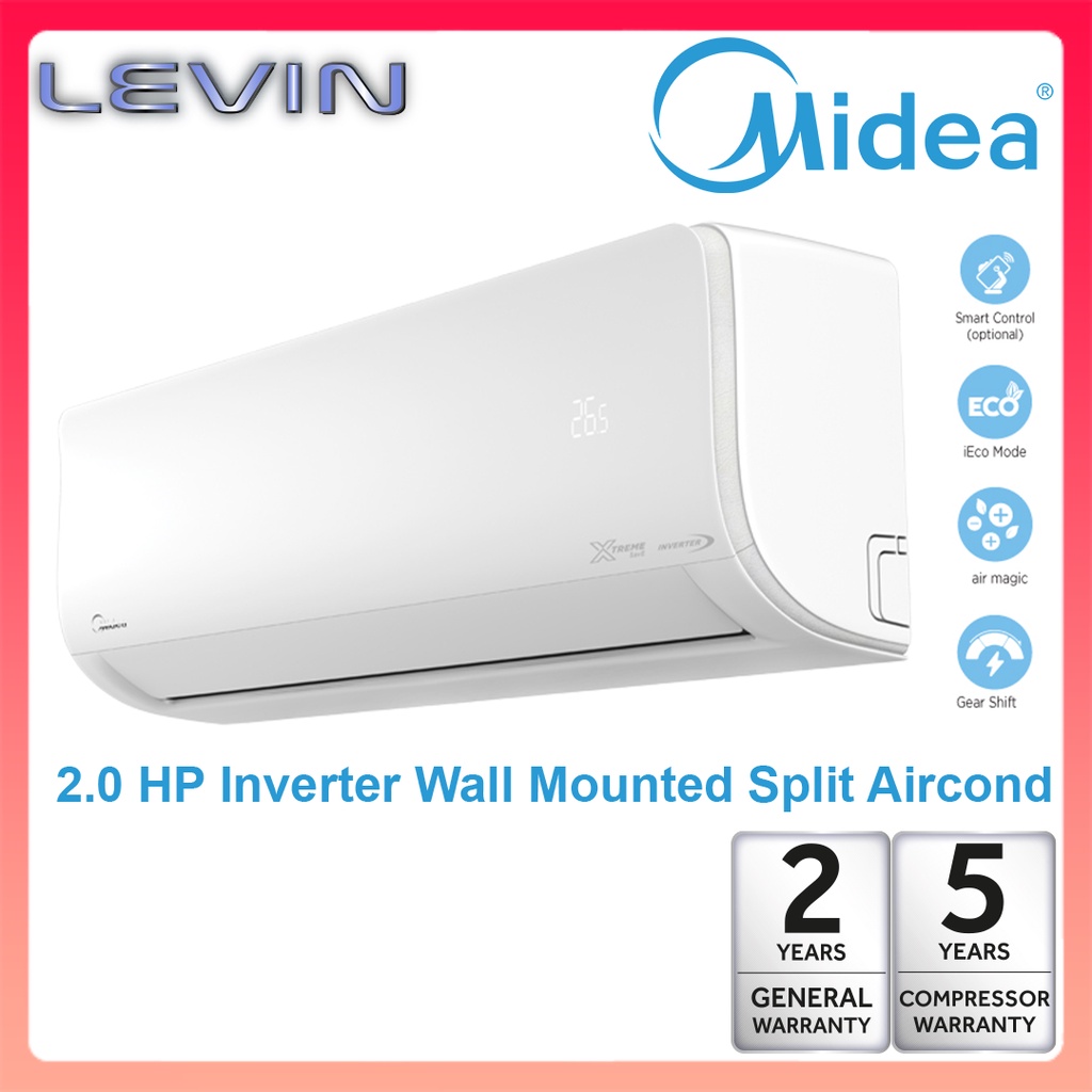 Midea Xtreme Save R32 Inverternon Inverter Air Conditioner Penyaman Udara Optional Wifi 1768