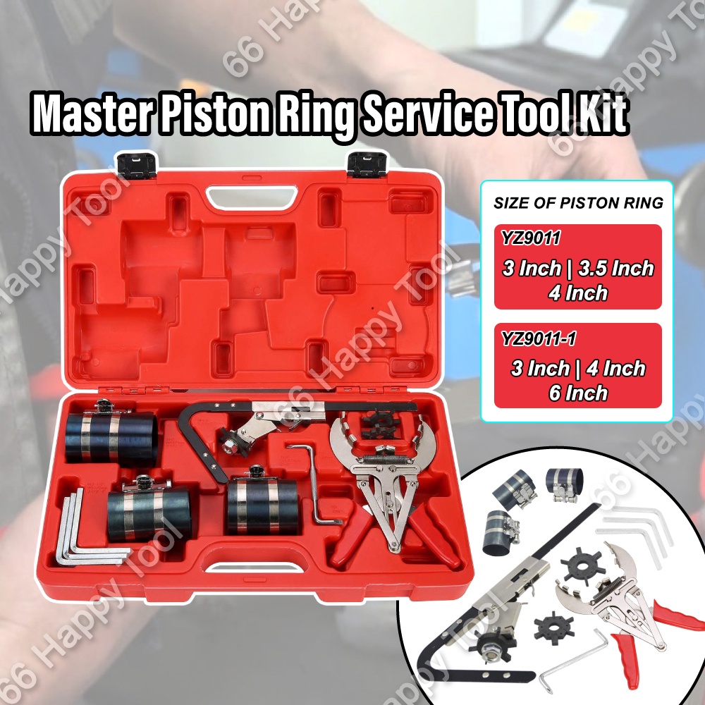 Automotive Master Piston Ring Service Tool Set Cleaning Engine Motor