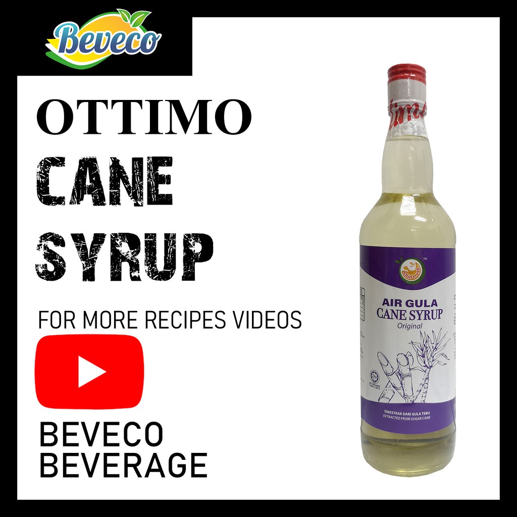 OTTIMO Syrup PURE CANE SYRUP 70CL(700ml) For Coffee / Latte / Cafe ...