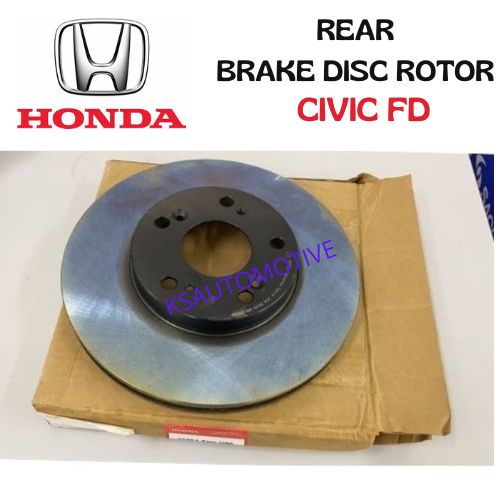 (1 PAIR) REAR BRAKE DISC ROTOR HONDA CIVIC FD 45250SNVH00 Shopee