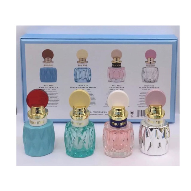 Miu miu best sale perfume mini set