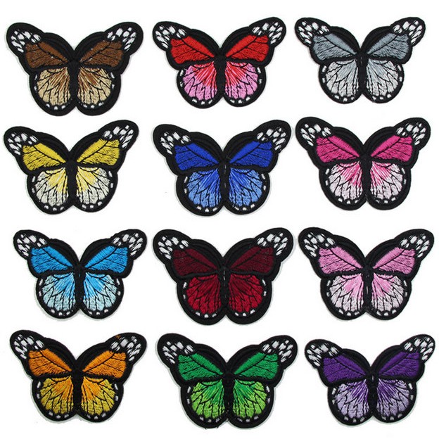 5PCS Butterfly Patches for Clothing Embroidered Patches on Clothes