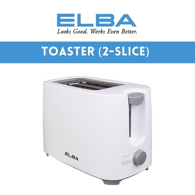 [NEW STOCK] Elba Bread Toaster 2 slices 700W [ETG2770(WH)] (Breakfast