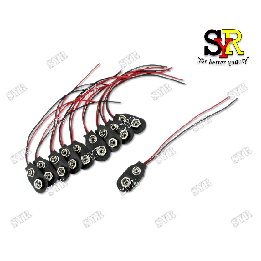 9V Battery Snap Connector Clip Cap Button Connector 9 volt Shopee