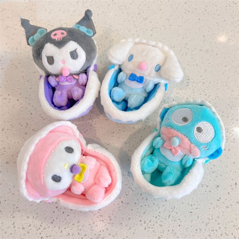 Sanrio Series Kuromi Melody Cinnamoroll Nipple Pacifier Plush Pendant ...