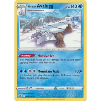 pokemon avalugg card SM Forbidden light Card: - 30/131 - Rare Reverse Holo Colorless Retreat Cost Avalugg - 045/203 - Evolving