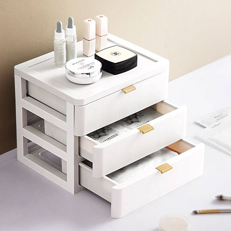 Multi-Layer Desktop Drawer Storage Box Cosmetic Finishing Plastic Large ...