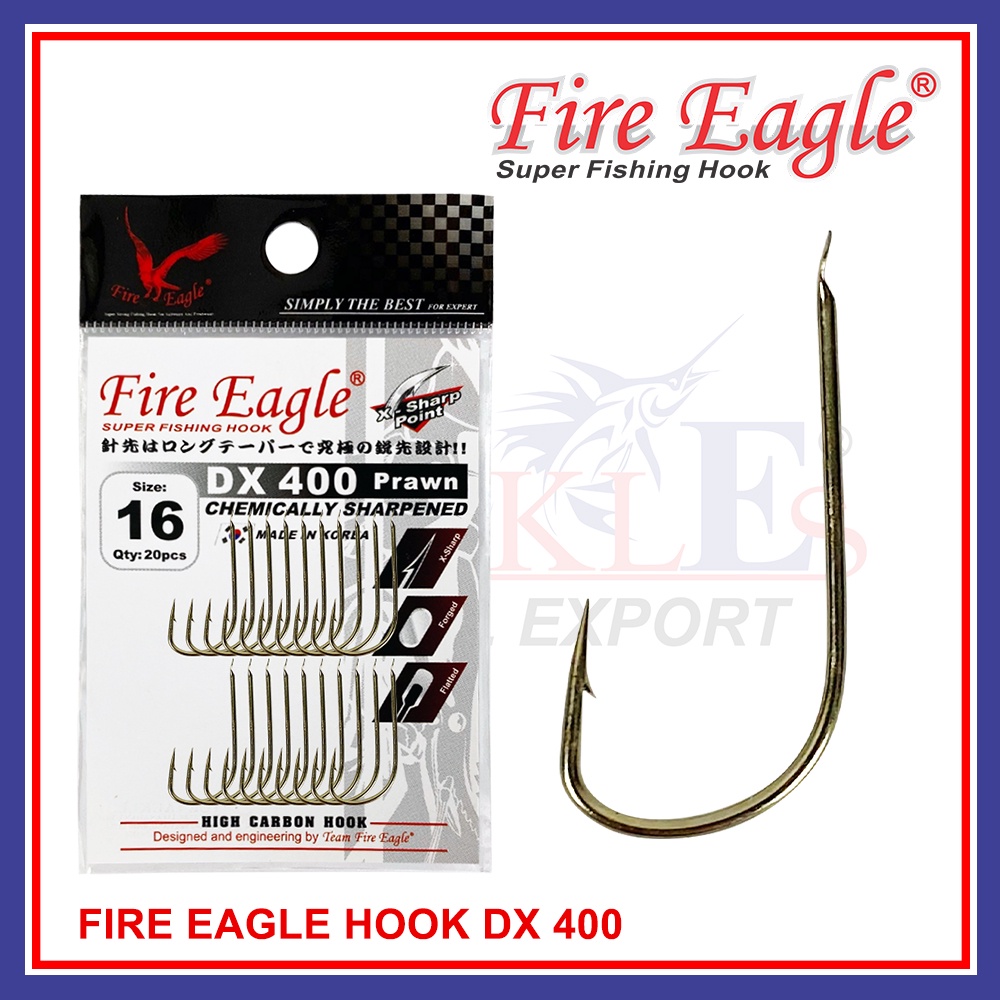 Fire Eagle DX 400 Prawn Hook Fishing Hooks Matakail Pancing Udang