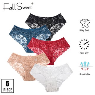 FallSweet Pack of 5,Women Lace Panties Sexy Cameroon
