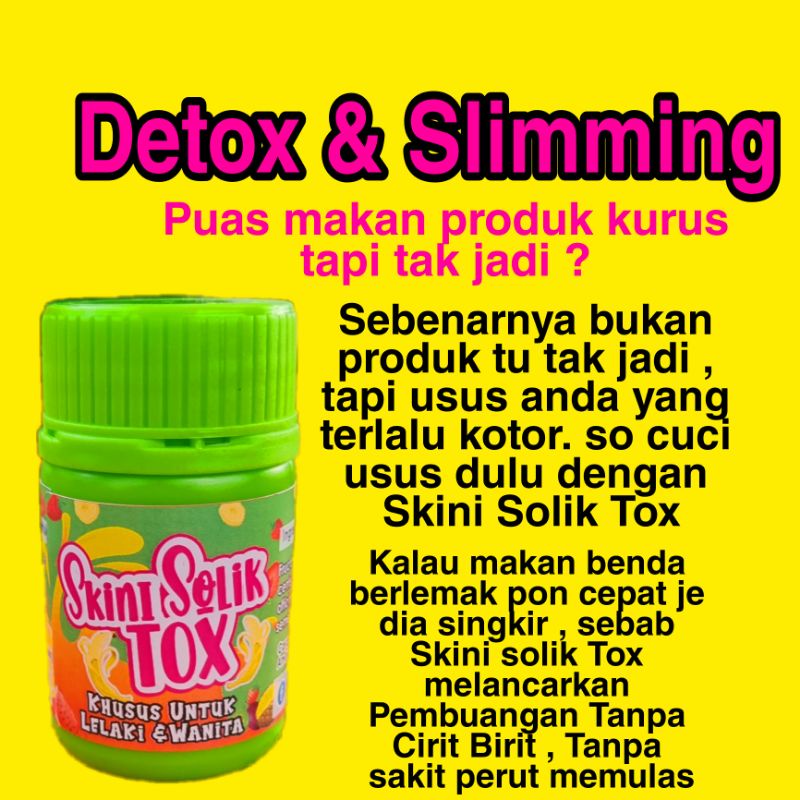 💚 Skini Solik Tox 💚 Detox And Slimming Cegah Sembelit Kurus Langsing