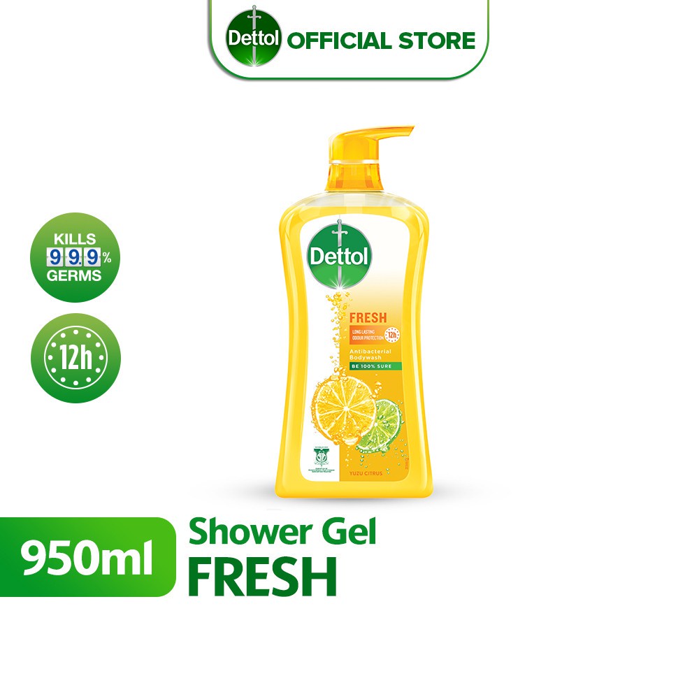 Dettol Antibacterial Shower Gel Body Wash Fresh (950ml) Shopee Malaysia