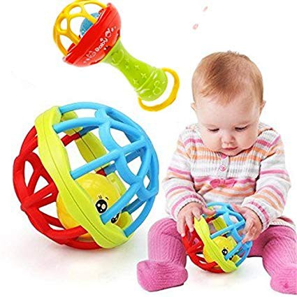 1 PC Soft Baby Rattle Toddler Rattle Kids Rattle Baby Educational Toys ...