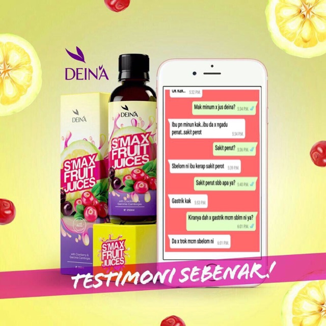 DEINA S’ MAX Fruit Juice . | Shopee Malaysia