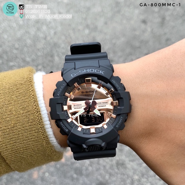 G SHOCK ROSE GOLD COLOR GA-800 / GA-800MMC-1 / GA-800MMC-1A