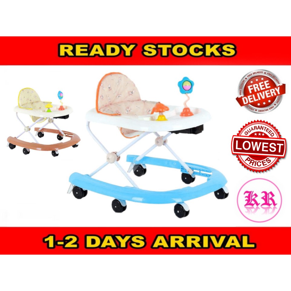 🔥STOCK CLEARANCE🔥Big Base Baby Walker Adjustable Height Education Toys