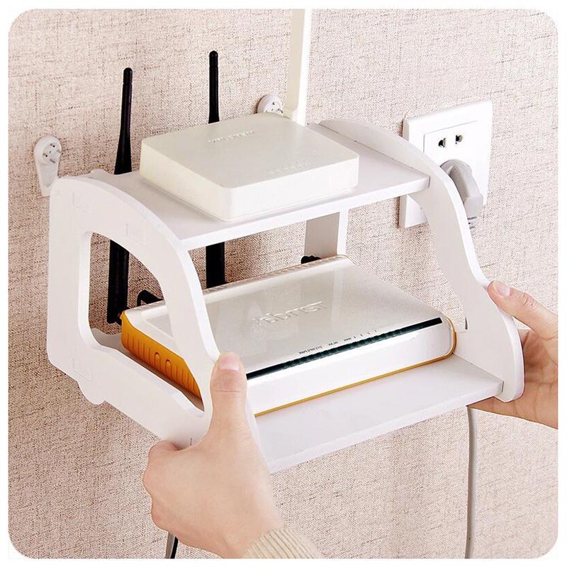 Router rack Storage rack Home wifi rack wall wifi router Storage Box ...