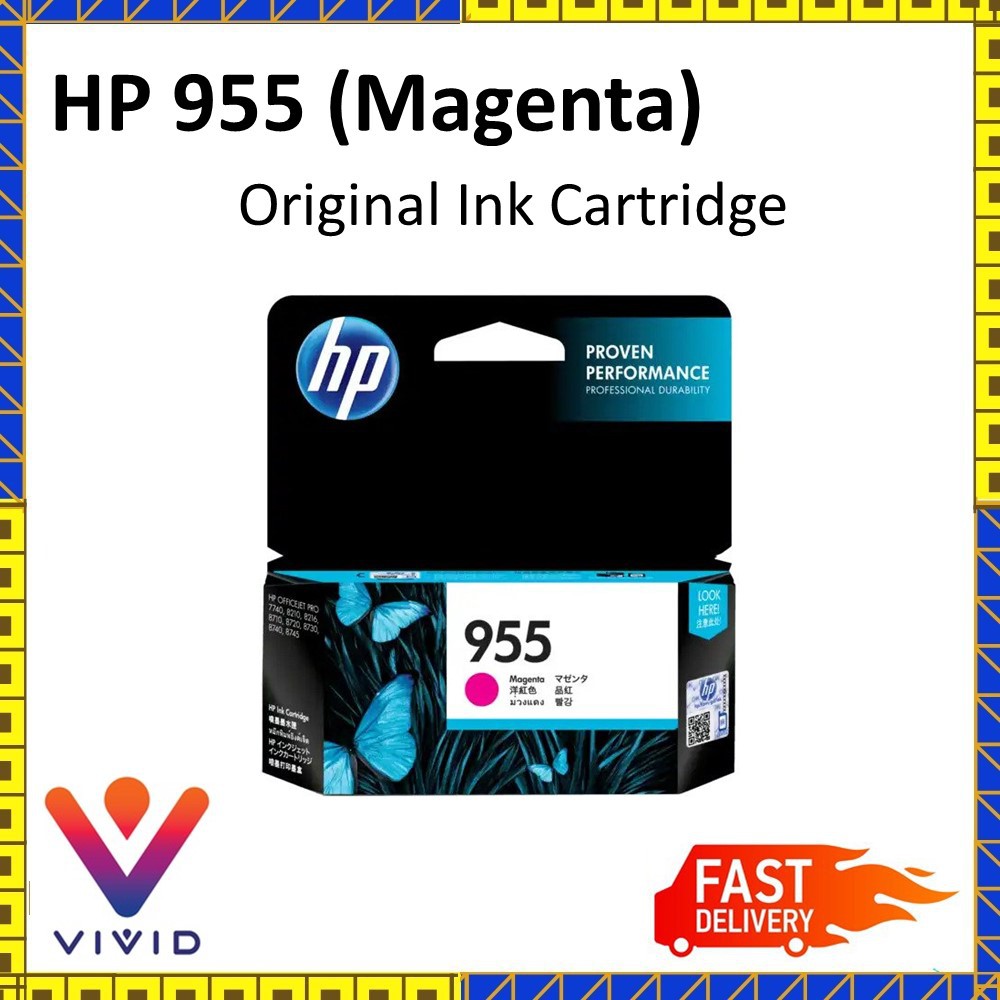 HP 955 Magenta Original Ink Cartridge | Shopee Malaysia