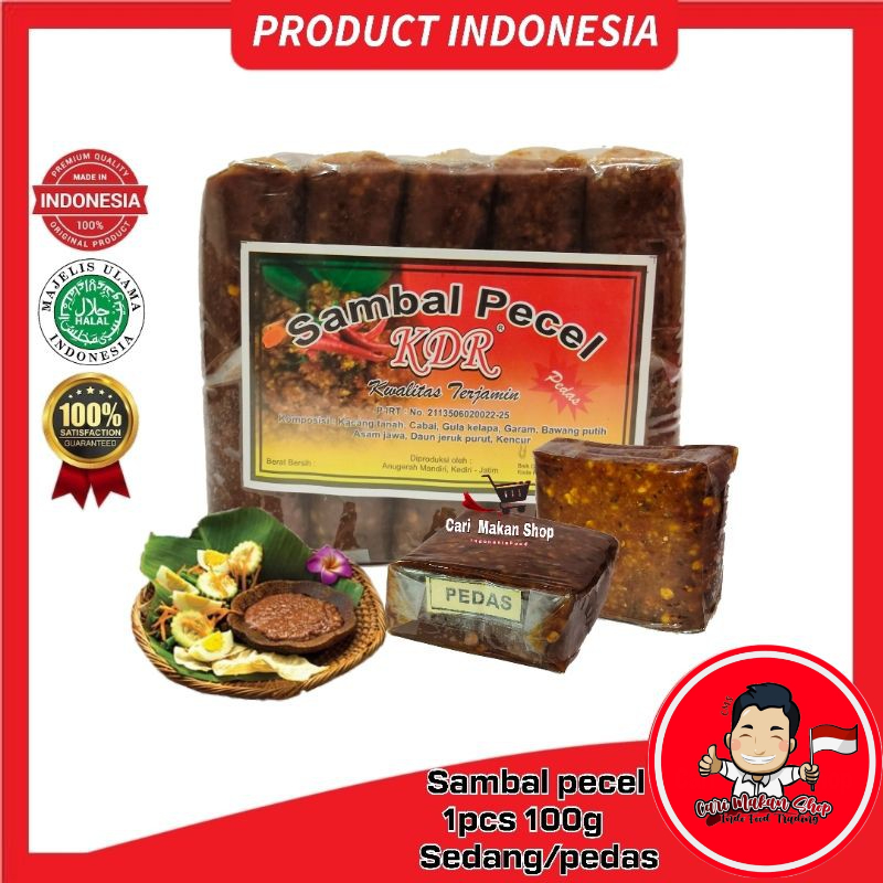 Cap KDR SAMBAL PECEL Kacang Sambal 100gm 🇮🇩Asli Indonesia Sinti delima ...