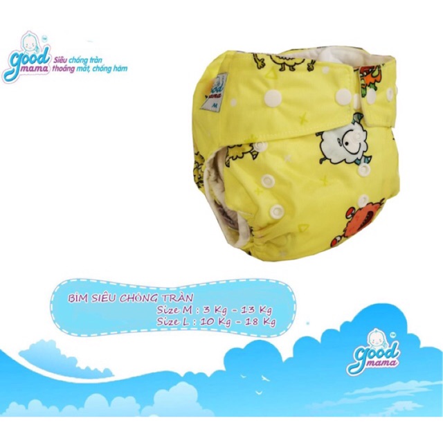 Goodmama diapers, super spill-proof cloth diapers, size L for babies 10 ...
