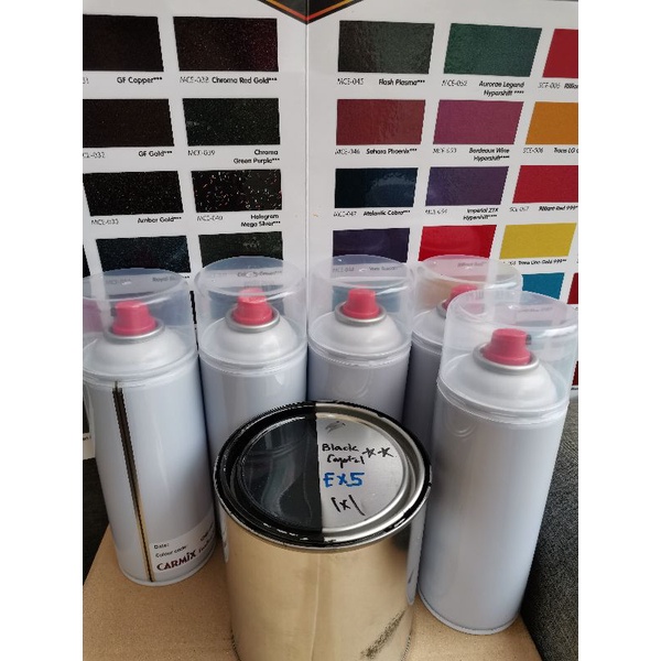 Spray tin cat colour Black crystal EX5 / honda ex5 | Shopee Malaysia