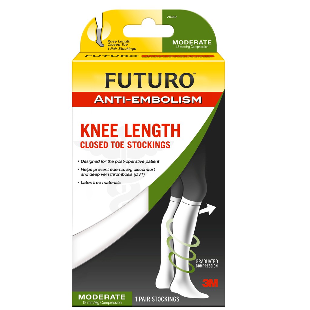 FUTURO ANTI EMBOLISM STOCKING KNEE LENGTH